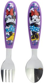 Disney Minnie Sunshine set tacâmuri ergonomic din metal - 2 bucăți
