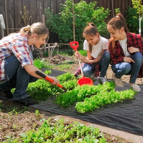 Outsunny Folie pentru Mulcire 1300g/m², Respirabilă și Anti-UV din Polipropilena, 50x2 m, Negru | Aosom Romania