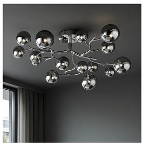 Lustră LED aplicată Brilagi MISTEL 15xG9/3W/230V crom lucios/fumuriu