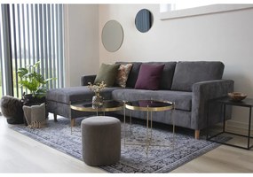 Oglindă Jersey din oțel, efect de cupru, ø60 cm