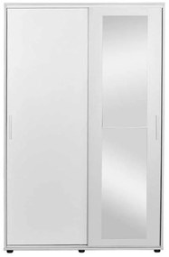 Dulap cu uși culisante Primrose (alb) (cu oglindă). 1109414