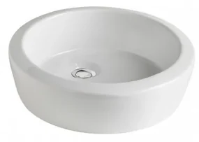 Lavoar pe blat Gala Eos rotund alb lucios 40 cm