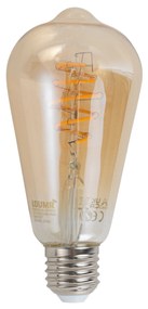 Bec LED inteligent E27 reglabil ST64 chihlimbar 4.9W 320lm 2500K