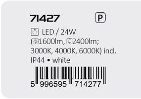 Plafoniera pentru baie, Protectie IP44 Alenzo D-35,5cm alba