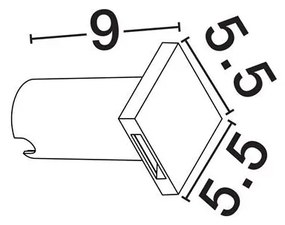 Spot LED incastrat iluminat exterior ambiental IP67 IKO negru