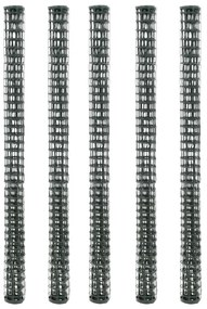 vidaXL Plase gard de grădină, 5 buc., verde, 1x1,2 m, HDPE