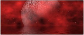 Tablou - Luna pe nivelul apei (120x50 cm)