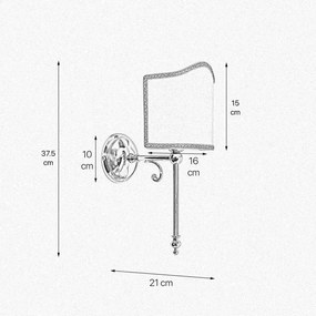 Aplica de perete clasica din alama Elegant