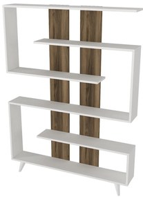Biblioteca Rain White Walnut