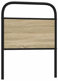 vidaXL Tăblie de pat de schimb stejar sonoma 80 cm oțel și lemn prelucrat