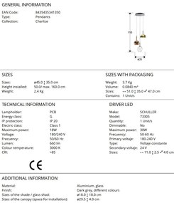 Lustra LED moderna design decorativ Charlize 3L COLOURS