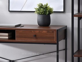 Masă PC Nills (nuc închis + negru). 1109799