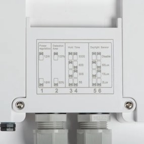 Plafonieră LED de exterior cu senzor Kanlux 38785 BENO 24/30W/230V 3000/3500/4000K IP65 alb