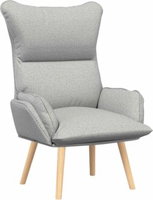 vidaXL fotoliu Gri nori 69 x 74 x 93 cm Țesătură și placaj