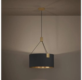 Lustră pe cablu Eglo 39964 TORTOLA 3xE27/40W/230V negru/auriu