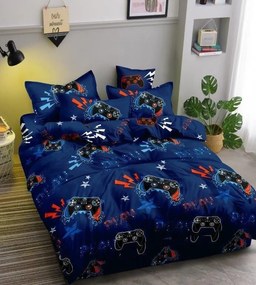 Lenjerie de pat din microfibra Culoare albastra, DUALSENSE Dimensiune lenjerie de pat: 2 buc 70 x 80 cm | 160 x 200 cm