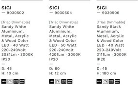 Plafoniera LED design modern SIGI D-45cm