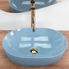 Lavoar Lisa albastru lucios L49 cm