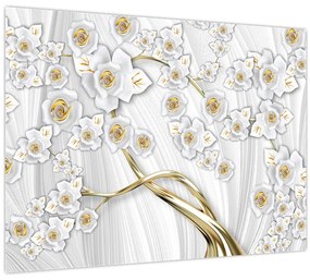 Tablou - Copac cu decor auriu (70x50 cm)