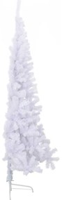 Brad de Craciun artificial cu suport, alb, 180 cm, PVC 1, Alb, 180 cm