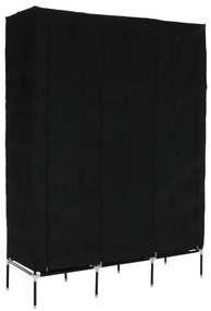 Organizator de garderoba, material textil metal, negru, TARON VNW05