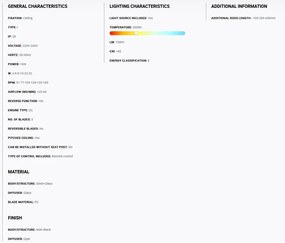 Lustra cu Ventilator si telecomanda DECO FAN M LED negru/maro