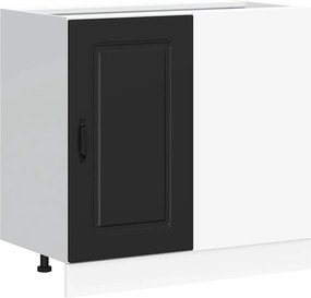 vidaXL Dulap de bucătărie „Kalmar” negru, lemn stratificat