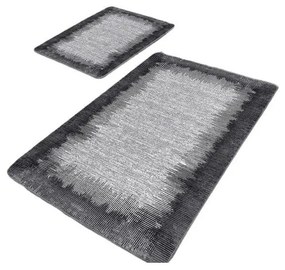 Covorașe de baie negre-gri 2 buc. 60x100 cm – Mila Home