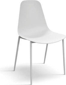 Set 4 scaune SHAPE -POLIPROPILENA- HORECA - ALB