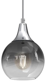 Lustră pe cablu MONTE 1xE27/60W/230V d. 15 cm crom mat