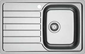Chiuveta bucatarie inox Franke Spark 78x50 cm cu 1 cuva cu picurator stanga finisaj lucios