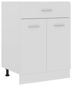 vidaXL Dulap inferior cu sertar “Lyon”, alb, 60x46x81,5 cm