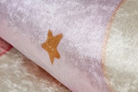 BAMBINO 61510 covor lavabil Nori, stele, pentru copii anti-alunecare - cremă / roz