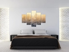 Tablou cu pădure geroasă (150x105 cm)