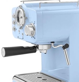 Espressor Manual 15 Bar 1100W 1.25L Albastru  Cafea Aromata si Experienta Barista la Tine Acasa