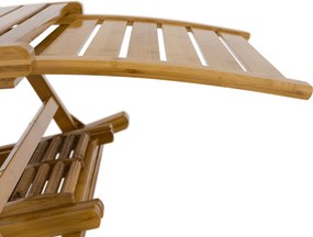 Scaun balansoar de grădină, poziţionabil, natural, bambus, FLOS