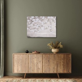 Tablou - Flori într-un peisaj gri (70x50 cm)