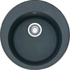 Chiuveta bucatarie compozit Franke Rotondo 51 cm finisaj negru mat