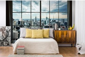 Fototapet priveliște Manhattan din geam