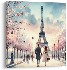 Tablou romantism pe străzile Parisului