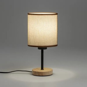 Lampă de masă Brilagi NUBILA WOOD 1xE27/25W/230V stejar/maro