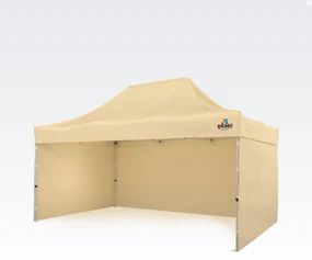 Cort pavilion pliabil 3x4,5m - cu 3 pereți - Bej