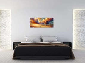 Tablou – Arbore pe câmp (120x50 cm)