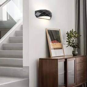 Aplică de perete REUS 1xE27/40W/230V neagră
