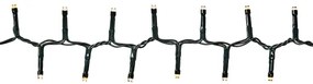 Nedis CLCC560 - Ghirlandă LED pentru exterior, 560 LED, 7 moduri, 14 m, IP44, alb cald