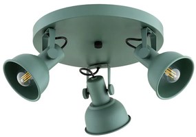 Plafoniera cu 3 spoturi directionabile design modern Lenora verde