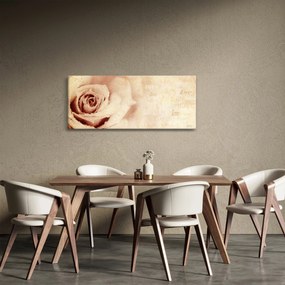 Tablou - floare de trandafir pentru îndrăgostiți (120x50 cm)