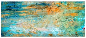 Tablou - Abstract albastru (120x50 cm)