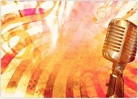 Tablou - Microfon retro (70x50 cm)