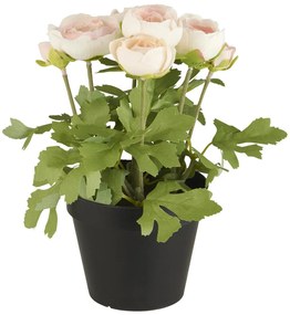IB Laursen Ranunculus artificial roz deschis in ghiveci